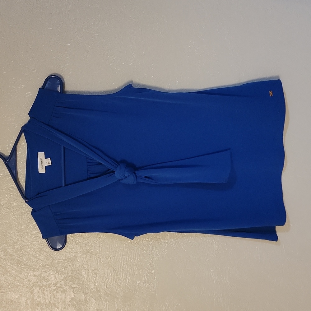 CALVIN KLEIN, NAVY BLUE DRESS TANKTOP